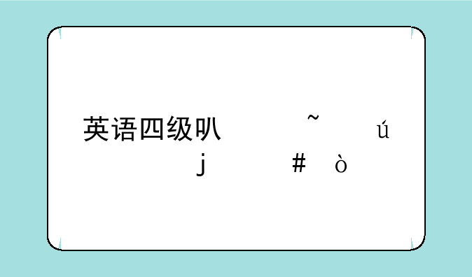 英语四级可以查往年的么？