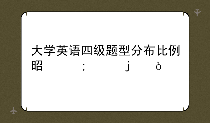 大学英语四级题型分布比例是怎样的？